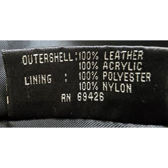 Vintage WILSONS The Leather Experts Black Leather Fitted Moto Jacket Women's S - Picture 6 of 7